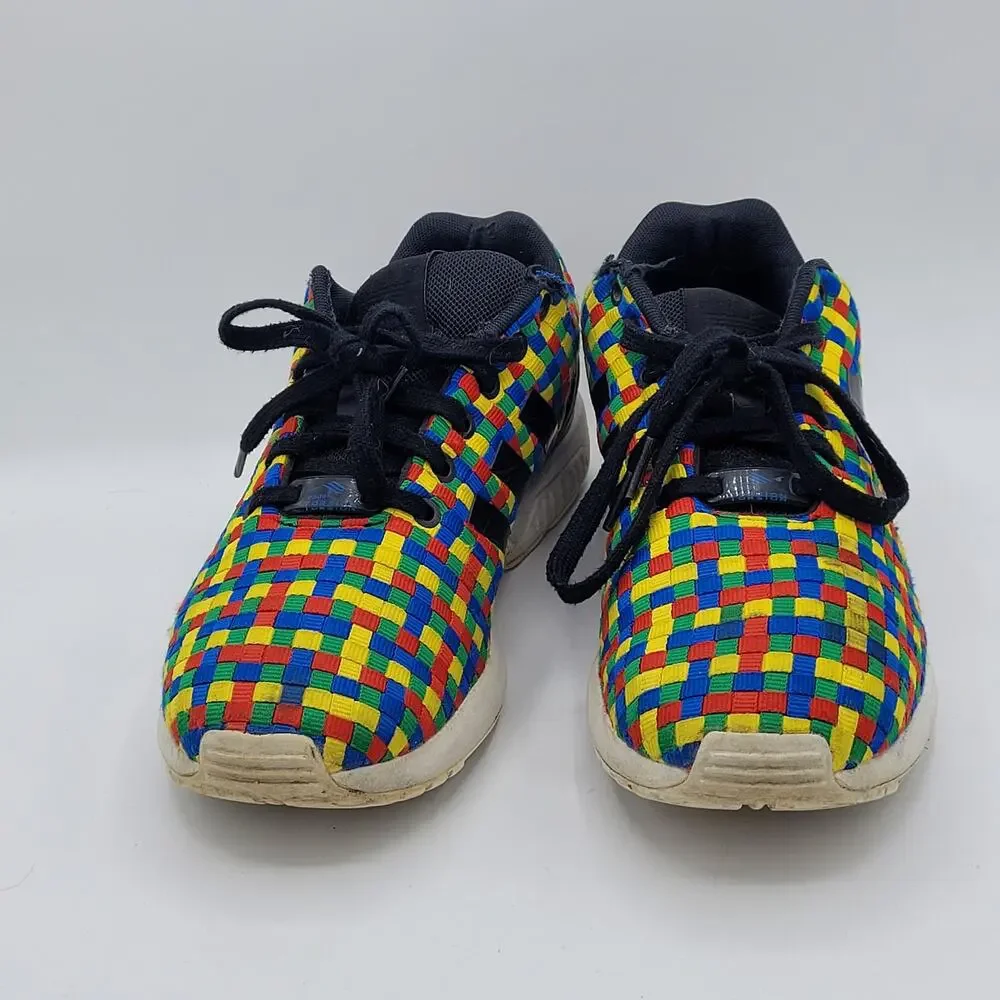 Adidas ZX Flux Weave rainbow multicolor men's size 8